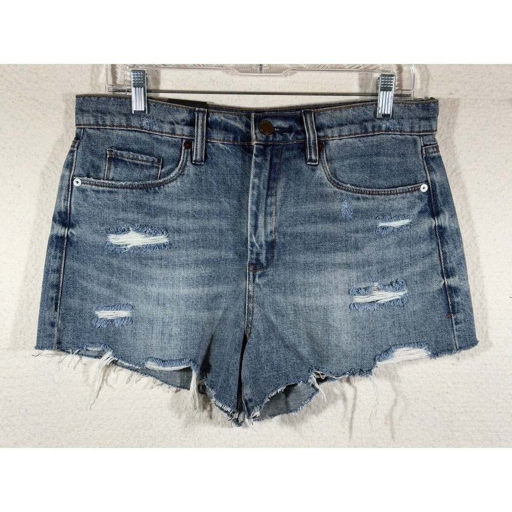 Blank NYC Denim Shorts Womens 30 High Rise Distressed Cutoff Festival